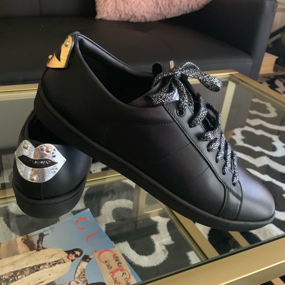 Rare Saint Laurent Black Gold Silver 